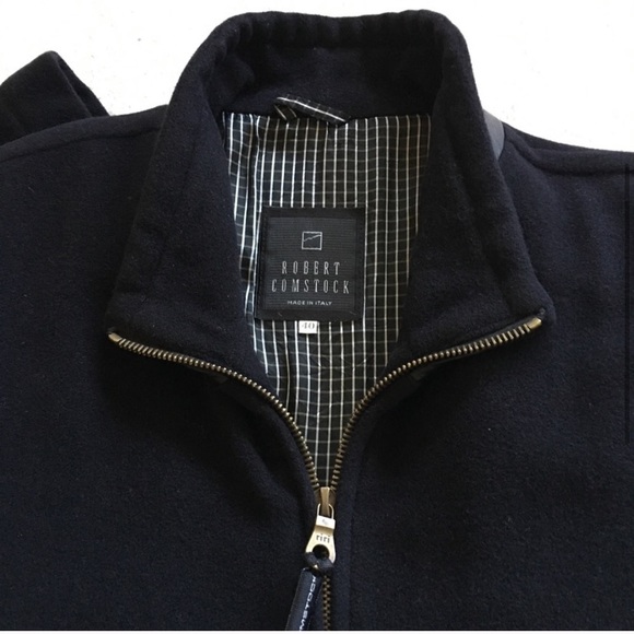 Robert Comstock-Men’s Wool Blend Coat - Picture 3 of 5